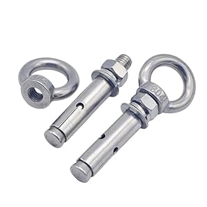 Udjkshal Edelstahl Dehnhakenschraube 2 STK M6x70mm