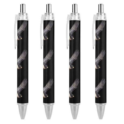 Bolígrafos retráctiles de 0,5 mm Peregrine Falcon Flying con agarre suave para escritorio