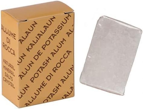 MAUQI Potassium Alum Stone 100g, Natural Crystal for Face Body Hygiene After Shaving and Hair Removal