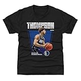 500 LEVEL Klay Thompson Dallas Mavericks Youth Shirt - Klay Thompson Dallas Mavericks Premiere WHT (Tri Black, 10-12Y Large)