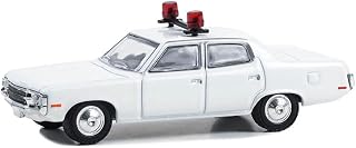 Greenlight 43011L Hot Pursuit - 1971-78 AMC Matador Police Cruiser- White (Hobby Exclusive) with Light Bar 1:64 Scale Diecast
