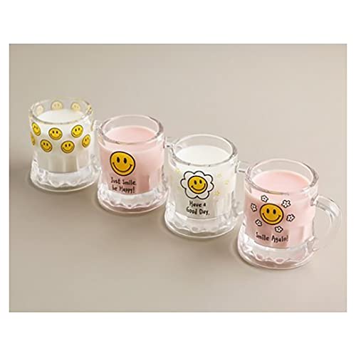 Set de 4 vasos de soju con diseño sonriente miniatura 6