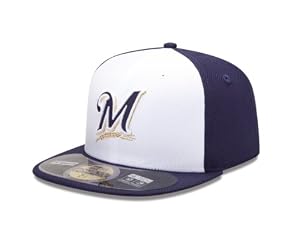 Image of MLB Milwaukee Brewers Diamond Era 59Fifty Baseball Cap,Milwaukee Brewers,7.75