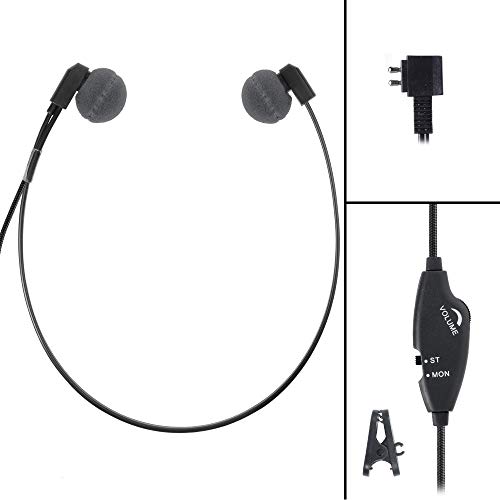 ECS WordHear-O DAP 2 Prong Under-Chin Audio Transcription Headset for Dictaphone Devices