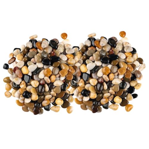 Milisten 2bolsas Piedras Decorativas Para Guijarros De Colores Rocas Para Paisajismo Exterior