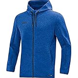 JAKO Herren Kapuzenjacke Premium Basics, royal meliert, XL, 6829