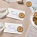 UNIQOOO Wax Seal Stickers - 3D Heart Wedding Invitation Envelope Seal Stickers, 50 Pcs Self- Adhesive Antique Gold Stickers, Perfect for Invitation, Christmas, Gift
