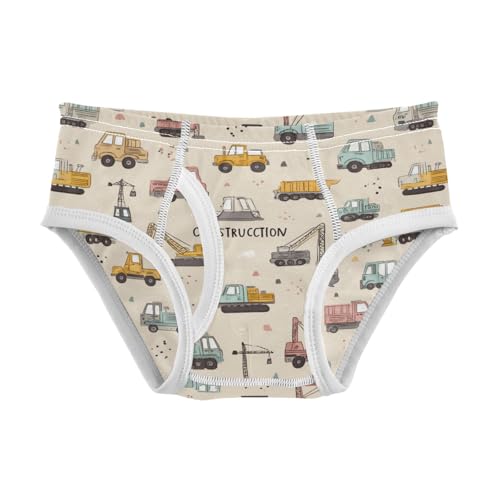Wusikd Cute Construction Vehicles Boys' Underwear Cotton Boys Briefs Soft Toddler Underwear 2T