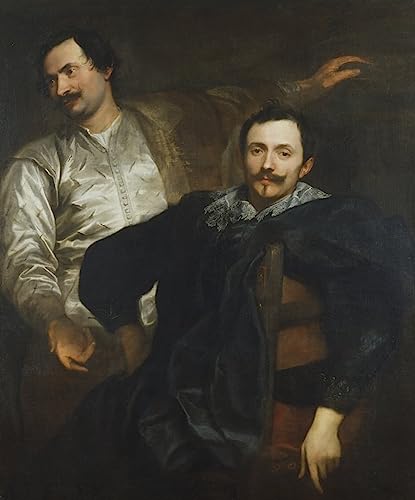 Tableau toile Van Dyck Cornelius et Lucas De Wael portrait d'art pour décoration murale 60x90cm