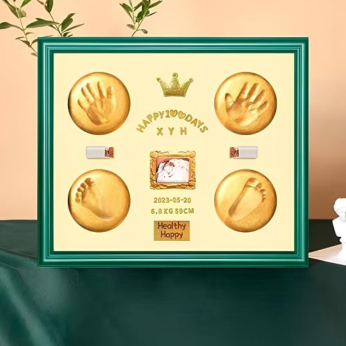 Mcstars JIAN400 Newborn Hand And Footprint Clay Photo Frames, Baby Footprint Keepsake Sets thumb #7