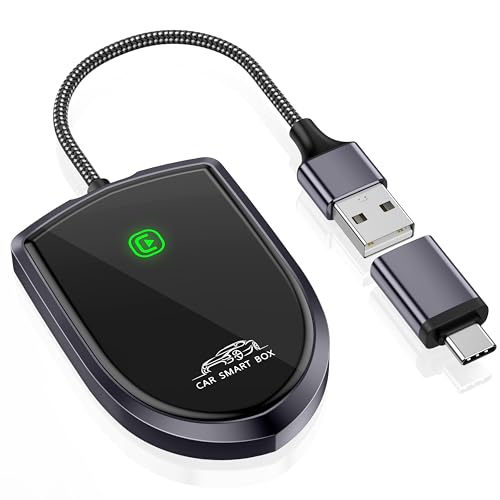 Wireless CarPlay Adapter for Apple, Upgraded Plug & Play...