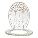 Resin Toilet Seat Transparent, Silent Thickened Toilet Cover for U Type & V Type Toilet Seats Strong Wear Resistance Toilet Lid (Transparent Dried Flower)