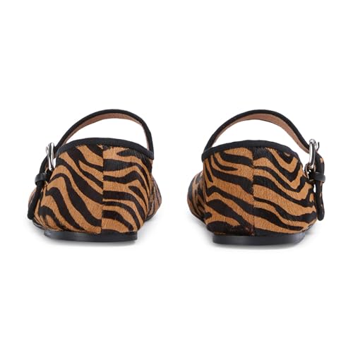 Flats for Women Round Toe Slip On Mary Jane Flats Adjustable Strap Retro Ballet Flats Comfortable Closed Toe Ballet Flats Shoes for Women Classic Soft Dressy Ballet Dance Shoes4