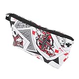 Poker card makeup bag--practical and portable, lightweight and simple to carry, makeup bag can be used to store cosmetics, suitable for outing,decorative makeup bag