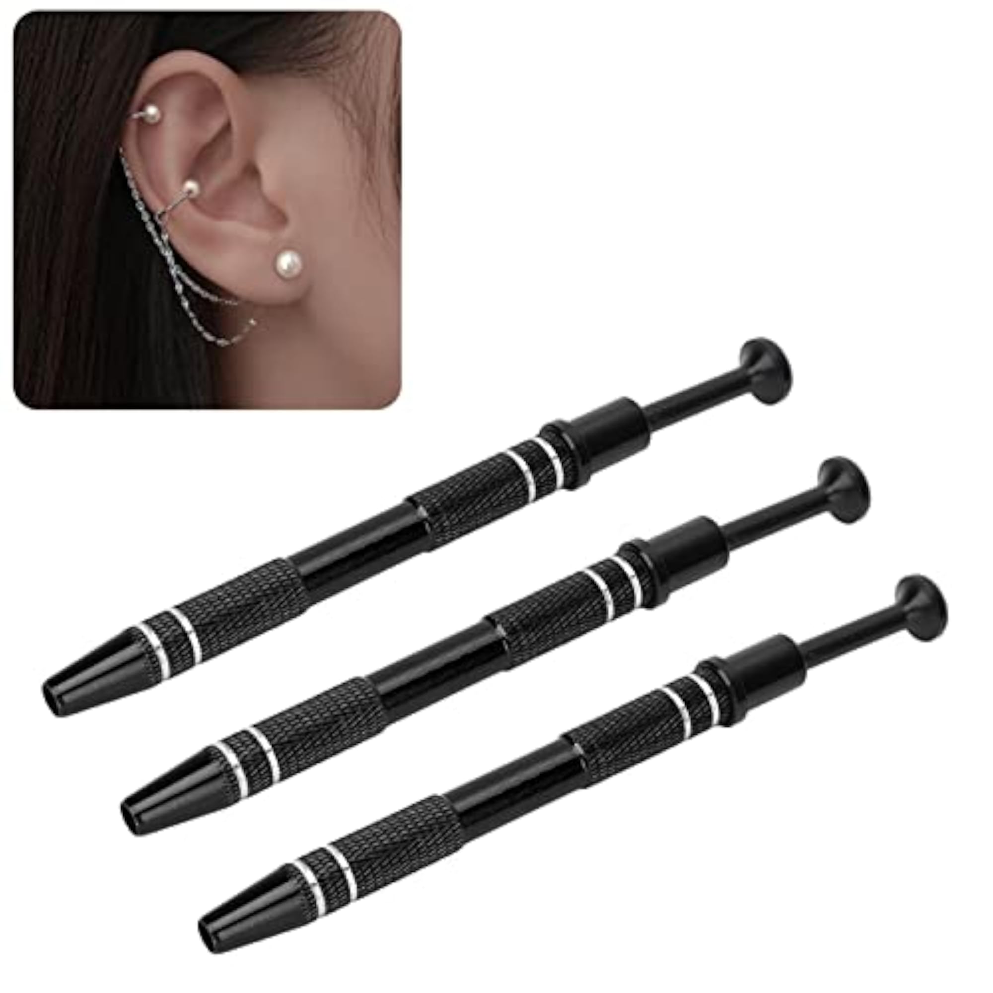 Piercing Ball Grabber Tool, 3pcs Alloy Set