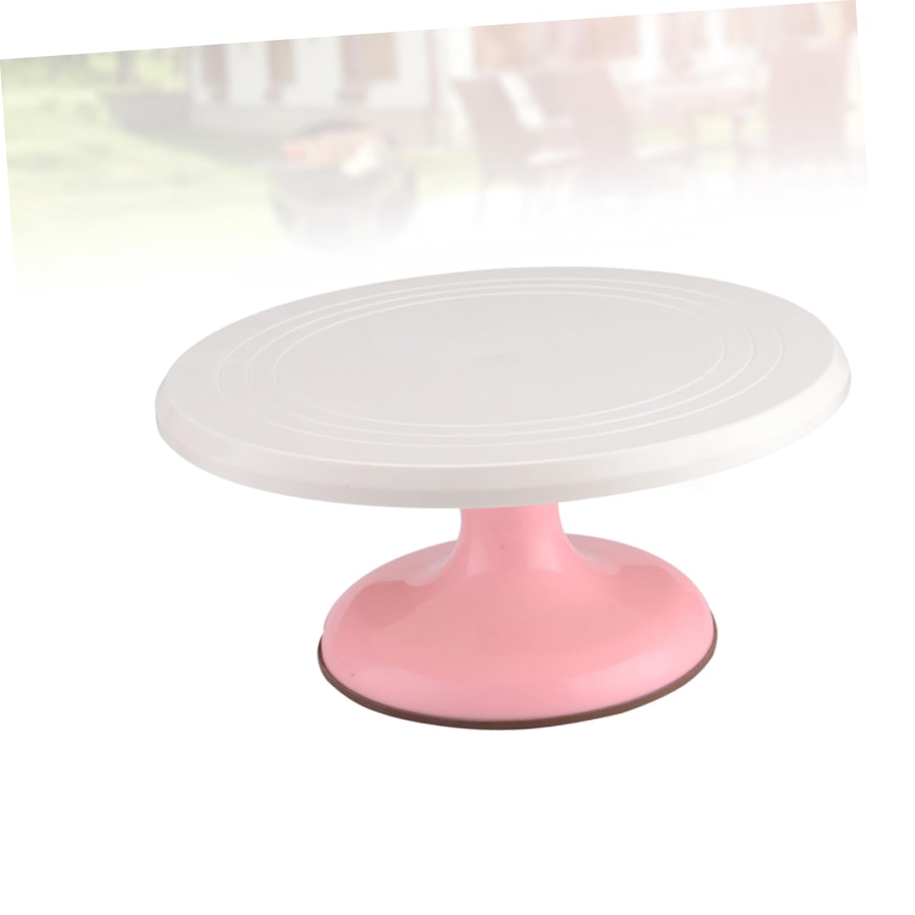 GLEAVI Plato Giratorio para Tartas Redondo Rosa, Suministros para Hornear, Material Duradero, Rotación 360 Grados, Adecuado para Decoración de Pasteles en Hogar y Repostería
