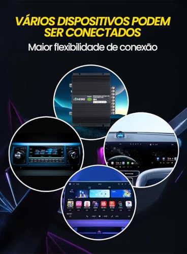 VEDO Módulo TS 400x4 2 ohms 400 W RMS 4 Canais Amplificador Som Automotivo Ta-ra-mps