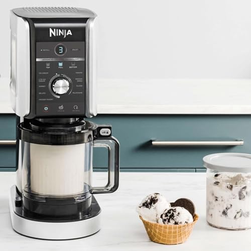 Ninja® CREAMi® Deluxe 11 in 1 Ice Cream and Frozen Maker NC501EU Silver