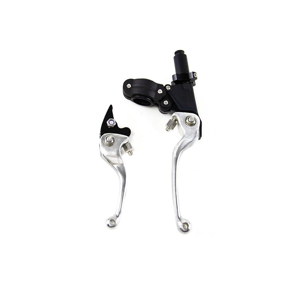 Vghkdfcfh Silver Motorcycle Clutch Lever 22Mm Universal Motorcycle Brake Clutch Levers For Cnc Asv Motorbike Door Handle For Crf Yz Yzf Xr Exc Klx Rmz 125 250 450 250R(Silver)