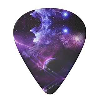 Galaxy Starry Space Lot de 6 médiators pour guitare acoustique, guitare électrique, basse, ukulélé Violet - Les Beatles, Paul McCartney, John Lennon, RIngo Starr, George Harrison Galaxy Starry Space Lot de 6 médiators pour guitare acoustique, guitare électrique, basse, ukulélé Violet – Image 3