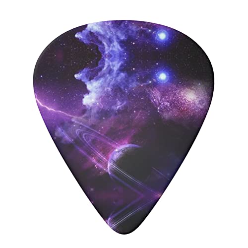 Galaxy Starry Space Lot de 6 médiators pour guitare acoustique, guitare électrique, basse, ukulélé Violet - Les Beatles, Paul McCartney, John Lennon, RIngo Starr, George Harrison Galaxy Starry Space Lot de 6 médiators pour guitare acoustique, guitare électrique, basse, ukulélé Violet – Image 4