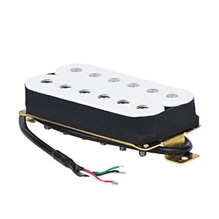 FLEOR Micro de guitare Alnico 5 à haut rendement Jeu de micros double bobinage Humbucker manche et chevalet blanc - Les Beatles, Paul McCartney, John Lennon, RIngo Starr, George Harrison FLEOR Micro de guitare Alnico 5 à haut rendement Jeu de micros double bobinage Humbucker manche et chevalet blanc – Image 5