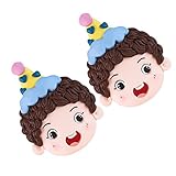 FIGURINE DI GIOCATTOLI PER RAGAZZI: ornamenti per torte a forma di cappello di compleanno, molto adatti per feste per bambini.