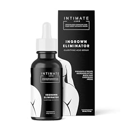 Intimate Luxe Ingrown Hair Treatment Serum – Razor Bump & Ingrown Eliminator for Bikini Line, Underarms & Body| Shave & Post Wax Care for Women & Men| Fragrance-Free with Lactic & Salicylic Acid –30ml
