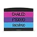 Stakz Pre-Inked Message Stamp – Emailed, Faxed, Received - Pink, Purple, Blue Ink – Impression Size: 5/8” x 1-13/16”