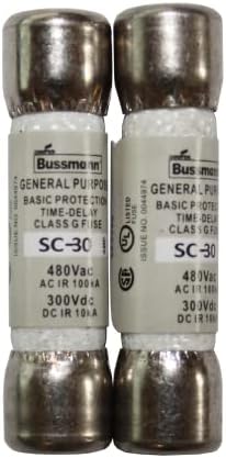 SC-30 30 Amp Class G Time Delay Fuse (2 Pack) QSU