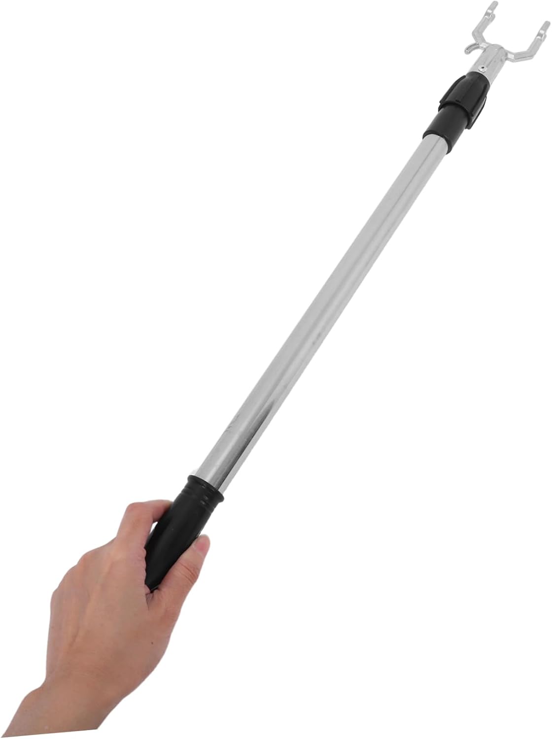 ABOOFAN Adjustable Telescopic Clothes Drying Fork Stainless Steel Laundry Hanger Rod Extendable Closet Pole for Drying Multi-purpose Clothing Support Stick