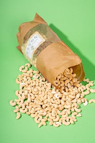 Natuvid Cashewkerne Naturbelassen | PREMIUM | 1KG | Roh und Unbehandelt