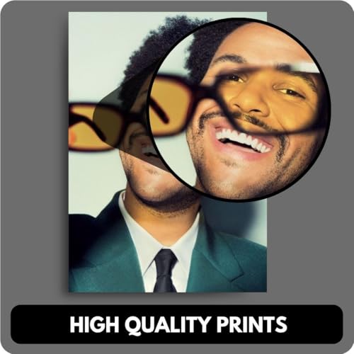 Image of auraposter Paper The Weeknd Poster (Set of 40) | The Weeknd Mini Posters (15 x10 cm) | Mini Posters of The Weeknd's songs for Wall, Bedroom, Living room | Glue Dots Included