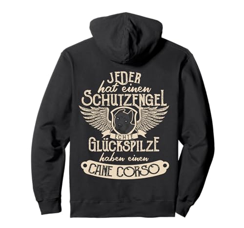Cane Corso Italiano mit Schutzengel Spruch Pullover Hoodie