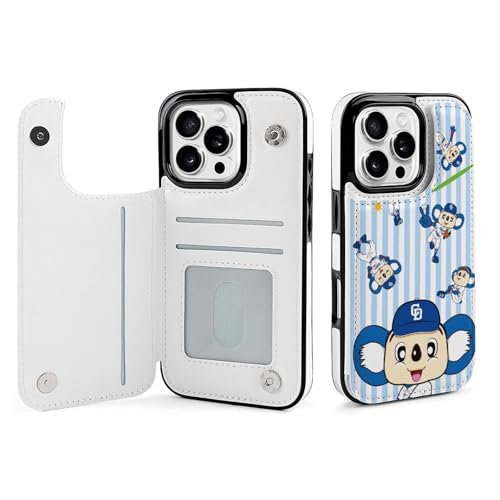 �����h���S���Y iPhone16Pro�p�P�[�X �蒠�^ �싅���� �L�O�i �A�C�t�H��16�v���p�P�[�X �X�}�z�P�[�X ���z�^ PU���U�[ �ϏՌ� �g�уJ�o�[ Case �S�ʕی� ���u���@�\ �J�[�h���[