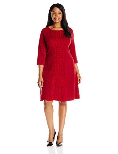 gabby skye fit and flare dresses Gabby Skye - 57677MG Notched Square Neckline Jacquard Midi Dress 6 / Navy main image 1