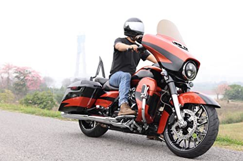 Slmoto Dot Approved Motorcycle Helmet Hot Gloss Black Full Face Mirror Visor Sun Shield Street Helmet #TOP6