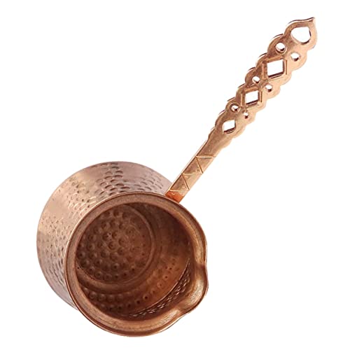 Happyyami Turkish Coffee Kettle Retro Creative Coffee Maker Wear Resistant Design for Hot Cold Drinks for Home Hotel and Restaurant Use