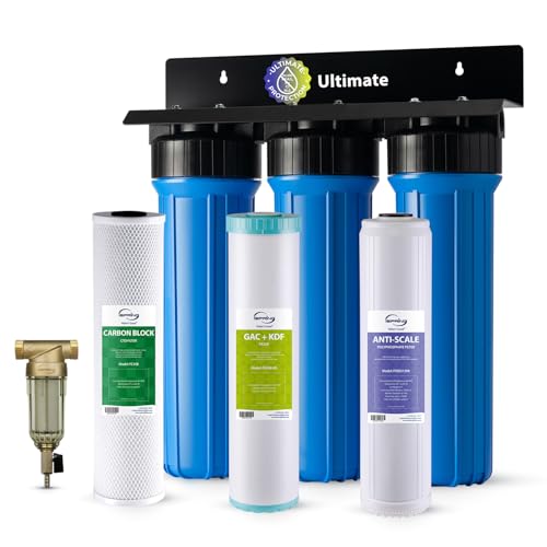 iSpring Ultimate Whole House Water Filter w/Spin Down Sediment Filter