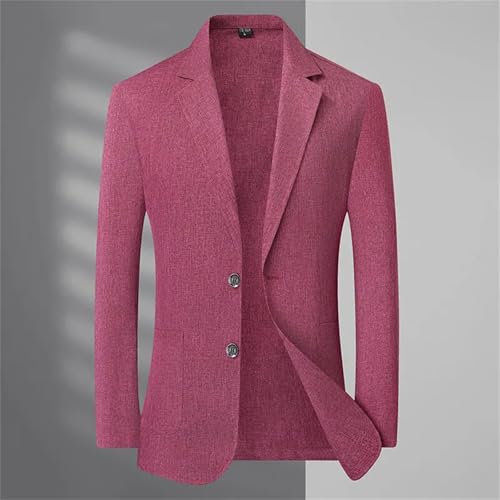 Men's A fashionable and stylish suit with a linen collar and two buttons Business Casual Suits Coats2