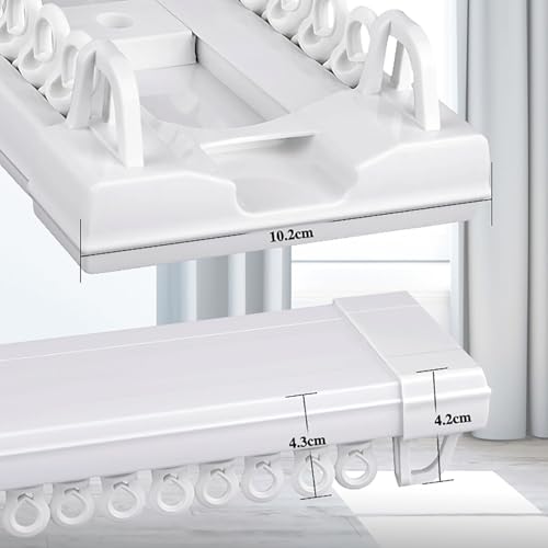 Rail de plafond de 2,6 m double rail fluide pour rideau lourd - 7