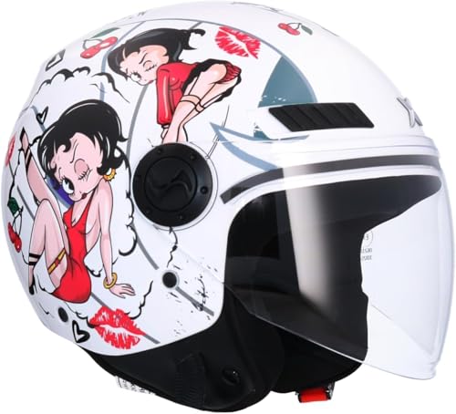 Casque moto Shiro BYUP Blanc Taille S, la solution confort anti-pression