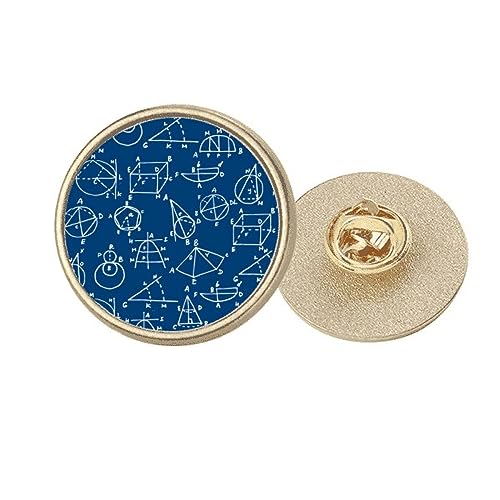 Broche ronde en métal doré, rompez la monotonie des vestes sombres science