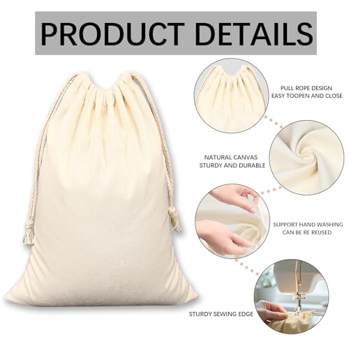 10 PCS Sublimation blank drawstring bag Reusable canvas Heat Press DIY crafts Party Wedding Christmas storage Home party art supplies3