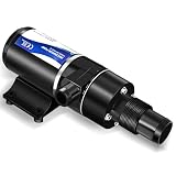 12V Macerator Pump Compatible with Jabsco 18590-2092 DC Waste Pump for RV | 12GPM DC Macerator Pump for RV Waste Self Priming Run Dry Protection and Waste Evacuation for Boat Yacht, Toilet, Kitchen