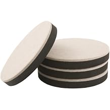 SuperSliders Felt Heavy Furniture Reusable Movers for Hard Surfaces 4 pieces - 5" Round