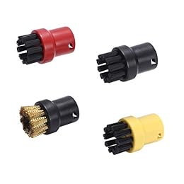 4G-kitty 4 Pack Cleaning Round Brush Set for SC1 SC2 SC3 SC4 SC5 SC7 CTK10 Steam Cleaner Attachments Replacement Nozzle Head