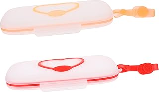 IWOWHERO Caixa de lenços umedecidos para carro, 2 peças, lenços umedecidos, estojo de lenços de viagem, dispensador de lenços umedecidos, caixa de lenços umedecidos, caixa de lenços de carro, dispensador de lenços umedecidos, porta-lenços
