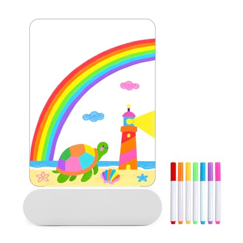 Tableau à notes LED 3D rechargeable avec 6 pages de calque pour dessin enfant