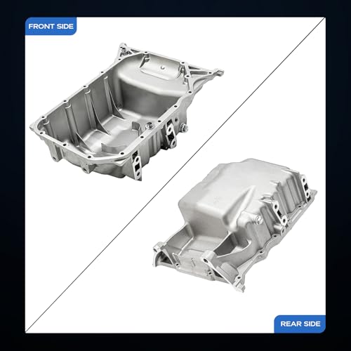 Image of AUCERAMIC 264-455 Engine Oil Pan Sump with Drain Plug Compatible with 2012 2013 2014 Honda CR-V EX EX-L LX 2.4L L4 Replaces 11200R5A000